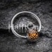 Leopard Print Logo Ball Captive Bead Ring