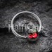 Luscious Cherry Logo Ball Captive Bead Ring