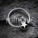Nova Star Logo Ball Captive Bead Ring