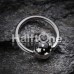Multi Star Logo Ball Captive Bead Ring
