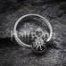 Spider Web Logo Ball Captive Bead Ring