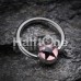 Vivid Star Logo Ball Captive Bead Ring