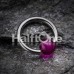 UV Acrylic Ball Top Captive Bead Ring