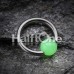 Neon Acrylic Ball Top Captive Bead Ring