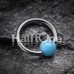 Neon Acrylic Ball Top Captive Bead Ring