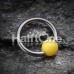 Neon Acrylic Ball Top Captive Bead Ring