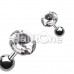Pointy Faceted Crystal Cartilage Tragus Earring