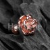 Rose Gold Steel Rose Cartilage Tragus Earring