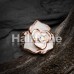Rose Gold White Rose Sparkle Cartilage Tragus Earring
