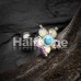 Starburst Turquoise Sparkle Flower Cartilage Tragus Earring