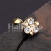 Golden Crop Circles Cartilage Tragus Earring Golden Crop Circles Cartilage Tragus Earring