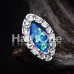 Opal Diamante Cartilage Tragus Earring