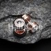 Rose Gold PVD Gem Top Fake Plug with O-Rings