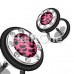 Leopard Gem Rimmed Steel Fake Plug 