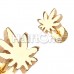 Golden Pot Leaf Steel Fake Plug 
