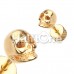 Golden Death Skull Steel Fake Plug 