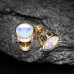 Golden Illuminating Moonstone Steel Fake Plug