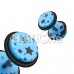 Multi Star Print Acrylic Fake Plug with O-Rings