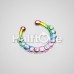 Colorline Opal Paradigm Fake Septum Clip-On Ring