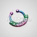 Colorline Sabre Arc Fake Septum Clip-On Ring
