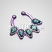 Colorline Opal Quinary Spear Fake Septum Clip-On Ring