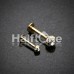 Gold Plated Aurora Gem Ball Steel Labret