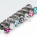 Multi-Sprinkle Dot Multi Gem Dome Labret