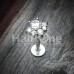 Deluxe Cluster CZ Top Steel Labret