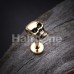 Golden Skull Head Steel Labret
