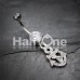 Classy Anchor Multi-Sprinkle Dot Dangle Belly Button Ring