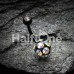 Colorline Sparkle Multi Gem Belly Button Ring