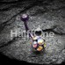 Colorline Sparkle Multi Gem Belly Button Ring Colorline Sparkle Multi Gem Belly Button Ring