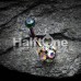 Colorline Sparkle Multi Gem Belly Button Ring Colorline Sparkle Multi Gem Belly Button Ring