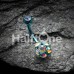 Colorline Sparkle Multi Gem Belly Button Ring