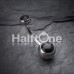 Cat Eye Stone Steel Belly Button Ring
