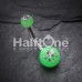 Dial Gem Sparkle Acrylic Belly Button Ring