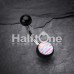Pastel Navajo Acrylic Logo Belly Button Ring Pastel Navajo Acrylic Logo Belly Button Ring