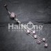 Lustre Droplets Cubic Zirconia Belly Button Ring