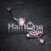 Darling Butterfly Cubic Zirconia Belly Button Ring