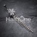 Enchanting Flower Chandelier Shower Cubic Zirconia Belly Button Ring