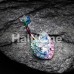 Colorline Brilliant Heart Sparkle Cubic Zirconia Belly Button Ring