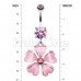 Sakura Heart Petal Belly Button Ring