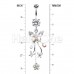 Fluttering Butterflies Floral Belly Button Ring