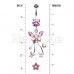 Fluttering Butterflies Floral Belly Button Ring