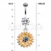 Sunflower Standing Tall Belly Button Ring