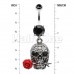 Skull Rose Death Beauty Belly Button Ring