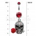 Skull Rose Death Beauty Belly Button Ring Skull Rose Death Beauty Belly Button Ring