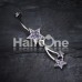Sparkle Shooting Stars Belly Button Ring