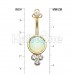Golden Crop Circles Ornate Belly Button Ring
