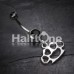 Multi Hearts Brass Knuckle Belly Button Ring Multi Hearts Brass Knuckle Belly Button Ring